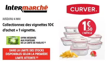 Intermarché Opération Vignettes Produit Curver à Partir de 1.50€