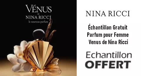 Échantillon Gratuit Parfum pour Femme Venus de Nina Ricci