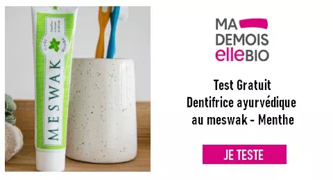 Test Gratuit Mademoiselle Bio : Dentifrice ayurvédique Menthe – Meswak