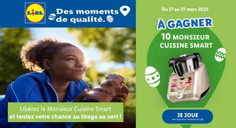 Concours de Pâques Lidl 10 Monsieur Cuisine Smart à Gagner