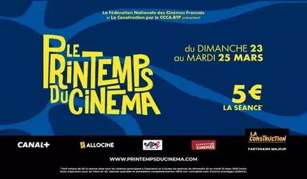Le Printemps du Cinéma 2025 la place de ciné à 5€