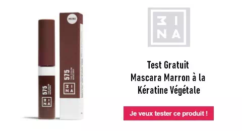Free Cosmetic Testing Test Gratuit : Mascara Marron à la Kératine Végétale – 3INA MAKEUP