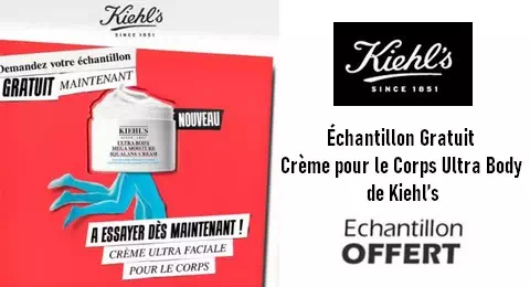 Échantillon Gratuit Crème pour le Corps Ultra Body de Kiehl’s