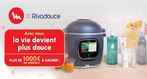 Concours Rivadouce – Moulinex Plus de 1000€ de Cadeaux à Gagner