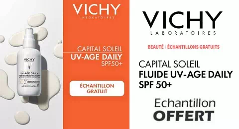 Échantillon Gratuit Fluide UV-AGE DAILY SPF 50+ de Vichy