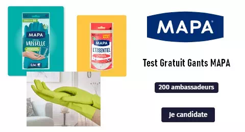 Sampleo Test Gratuit : Gants MAPA