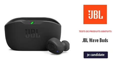 Tester des Produits Test Gratuit : JBL Wave Buds