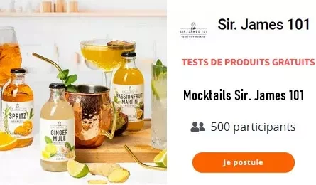 Trnd Nouvelle Campagne de Test : Mocktails Sir. James 101
