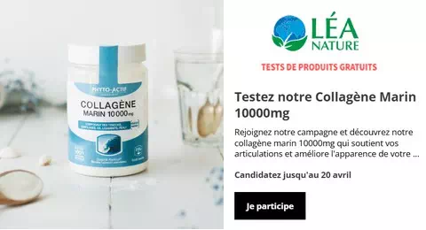 Test Gratuit Le Club Lea Nature : Collagène Marin