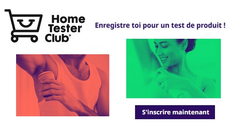 Test Gratuit Home Tester Club : Déodorants à Tester