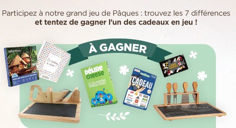 Grand Jeu de Pâques Qui Veut du Fromage de Nombreux Cadeaux à Remporter