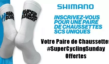 Offre Gratuite Shimano Votre Paire de Chaussettes #SuperCyclingSunday Offertes
