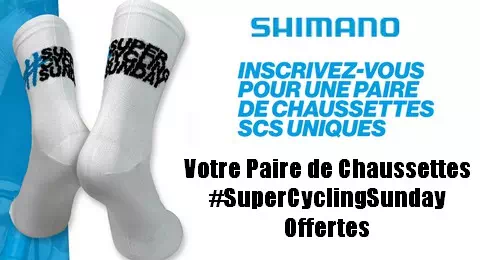 Offre Gratuite Shimano Votre Paire de Chaussettes #SuperCyclingSunday Offertes