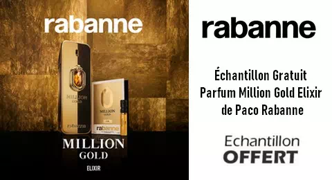 Échantillon Gratuit Parfum Million Gold Elixir de Paco Rabanne