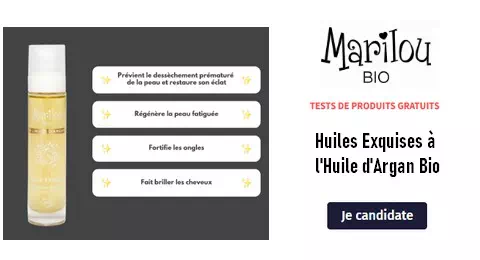 Test Gratuit Marilou Bio : Huiles Exquises à l’Huile d’Argan Bio – Marilou Bio