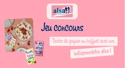 Concours alsa des Coffrets de Produits alsa à Gagner