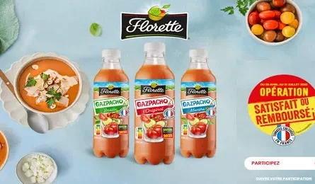 Florette Opération Gazpacho Satisfait ou 100% Remboursé