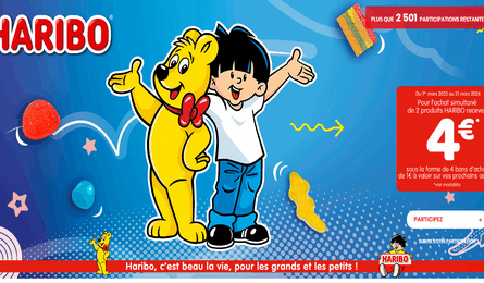 Haribo Offre de Remboursement : 2 Produits Haribo Achetés = 4€ Remboursés