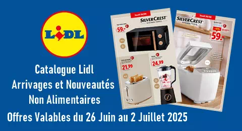 Catalogue Lidl Valable du 26 juin au 2 Juillet 2025 Arrivages et Nouveautés non alimentaires