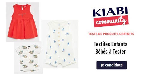 KIABI Community Test Gratuit : Textiles Bébés et Enfants à Tester