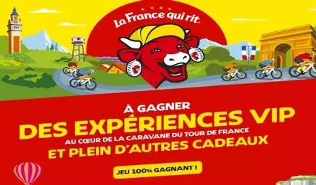 Le Grand Jeu des régions Tour De France 2025 La Vache qui Rit 20.000 Lots à Remporter