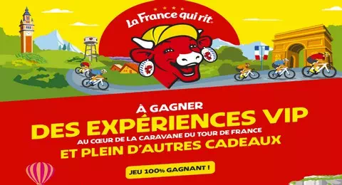 Le Grand Jeu des régions Tour De France 2025 La Vache qui Rit 20.000 Lots à Remporter