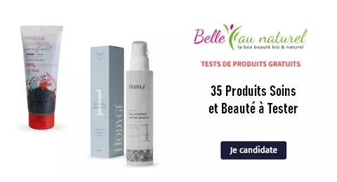 Tests Gratuits Belle au Naturel : 35 Produits soins et Beauté à Tester