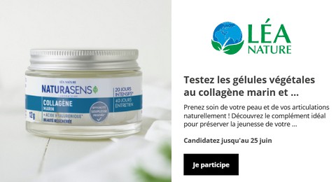 Test Gratuit Léa Nature : Collagène Marin NATURASENS Léa Nature