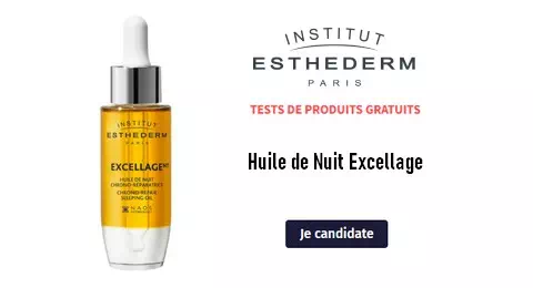 Blissim La Communauté Test Gratuit : Huile de Nuit Excellage Institut Esthederm