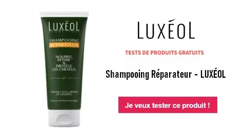 Free Cosmetic Testing Test Gratuit : Shampooing Réparateur – LUXÉOL
