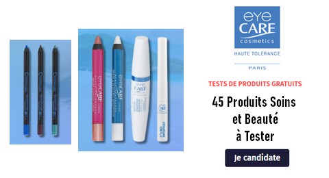 Tests Gratuits Eye Care Cosmetics : 45 Produits soins et Beauté à Tester