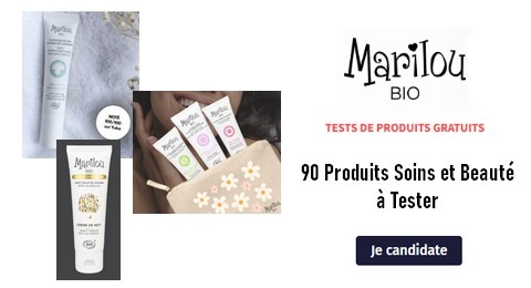 Tests Gratuits Marilou Bio : 90 Produits soins et Beauté à Tester
