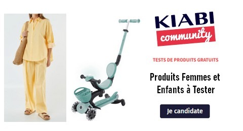 KIABI Community Test Gratuit : Produits Femmes et Enfants à Tester