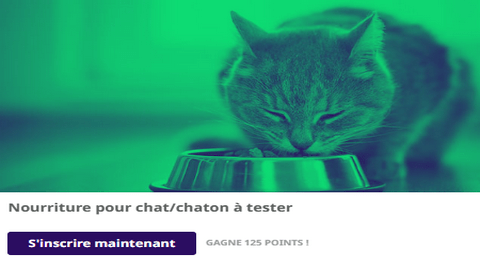 Test Gratuit Home Tester Club : Nourriture pour chat/chaton à tester