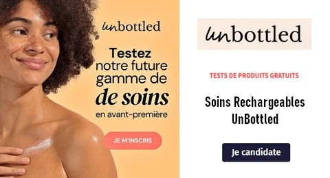 Tests Gratuits Unbottled : Soins Rechargeables Unbottled