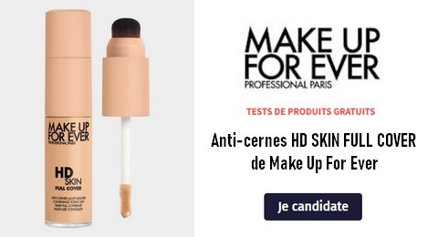 Le Club HerStory Tests de Produits Gratuits : Anti-cernes HD SKIN FULL COVER  de Make Up For Ever