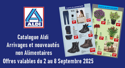 Catalogue Aldi valable du 2 au 8 Septembre 2025 Arrivages et Nouveautés non Alimentaires