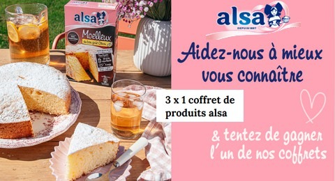 Concours alsa France des Coffrets Composés de Produits alsa à Gagner