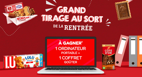 Concours Ma Vie en Couleurs Grand tirage au Sort de la Rentrée 1 Ordinateur Portable et 1 Coffret Goûter à Gagner