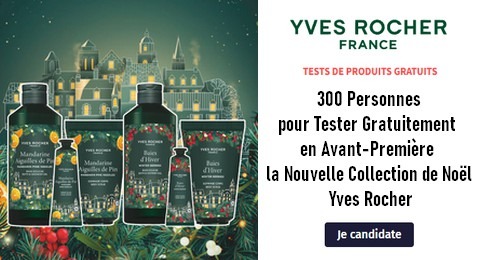 Test Gratuit Yves Rocher : 300 Coffrets de Noël Yves Rocher à Tester
