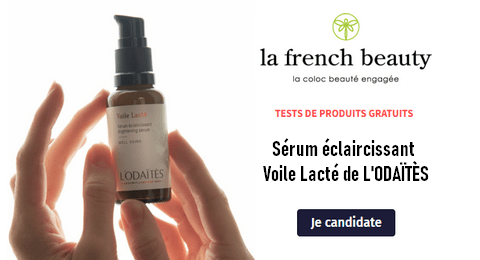 Test Gratuit Les French Beauties : Sérum éclaircissant  Voile Lacté de L’ODAÏTÈS