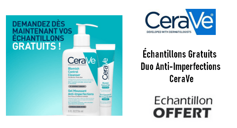 Échantillons Gratuits : Duo Anti-Imperfections de CeraVe