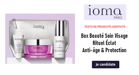 Beauté Test Tests Gratuits : Box Beauté Soin Visage Rituel Éclat Anti-âge & Protection IOMA Paris