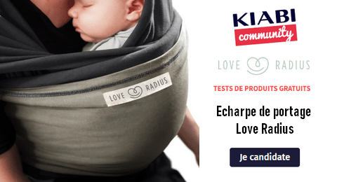 KIABI Community Test Gratuit : Echarpe de portage – Love Radius