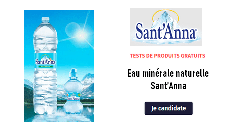 Tests Gratuits Enjoy Family : Eau minérale naturelle Sant’Anna