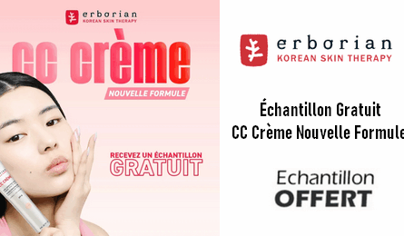 Échantillon Gratuit : CC Crème Nouvelle Formule Erborian