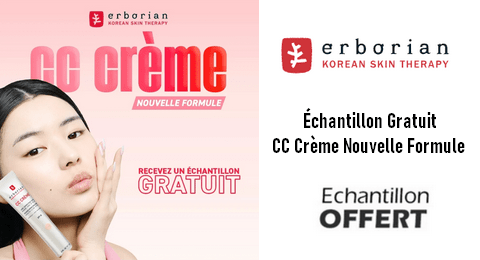 Échantillon Gratuit : CC Crème Nouvelle Formule Erborian