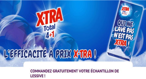 Échantillon Gratuit : Lessive X•TRA