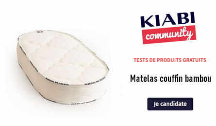 KIABI Community Test Gratuit : Matelas Couffin de Matelas No Stress