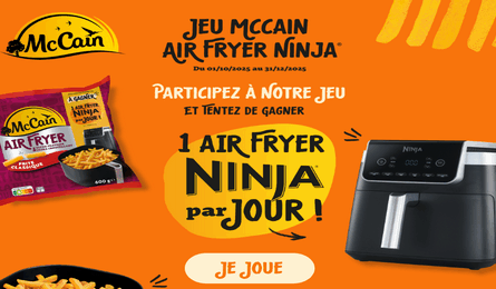 Grand Jeu McCain 92 Air Fryer Ninja 180 à Gagner